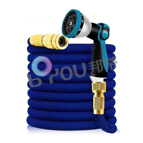 Flexible 100 ft Water Hose with High Pressure Hose Nozzle