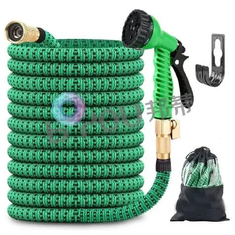 Long 200 ft Garden Outdoor Hose With Water Spray Nozzle