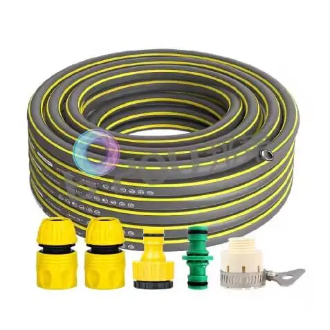 50 Feet High Pressure Sprayer Hose with Nozzle Set